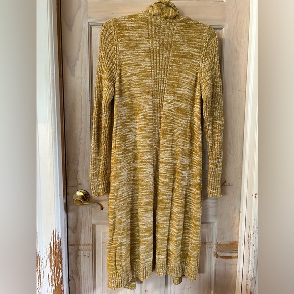 Anthropologie Abigail Duster Sweater in Mustard Marled Knit. Women’s Medium - Picture 5 of 10